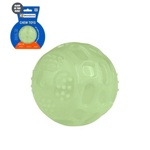 Іграшка для собак Bronzedog GLOW світлонакопичувальна М'ячик 7,5 см YT96383 5475 фото