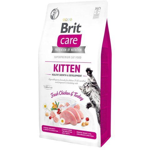 Сухий корм для кошенят Brit Care Cat GF Kitten 400г. 13904 фото