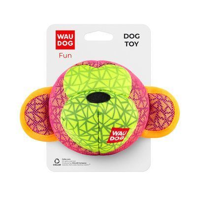 Іграшка для собак WAUDOG Fun, "Мавпа", Ш 16 см, Дл 10 см рожевий 20218 фото