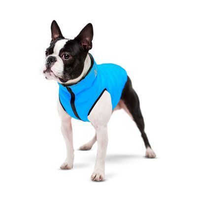 КУРТКА ДЛЯ СОБАК AIRYVEST ДВОСТОРОННЯ, РОЗМІР XS 25, ЧОРНО-БЛАКИТНА 1599 7541 фото