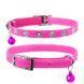 НАШИЙНИК "WAUDOG GLAMOUR" З ГУМКОЮ. СТРАЗИ ДЛЯ КОТІВ (ШИРИНА 9ММ, ДОВЖИНА 22-30СМ), РОЖЕВИЙ 32557 9821 фото 3