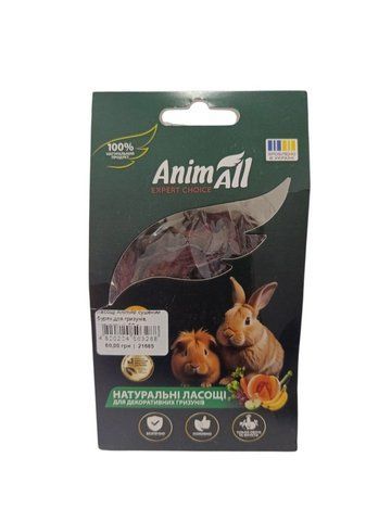 Ласощі AnimAll сушений буряк для гризунів, натуральні, 50 г 21&nbsp;404 фото