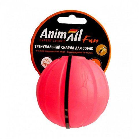 AnimAll Іграшка Fun тренувальний м'яч для собак, 7 см кораловий 130 205 5347 фото