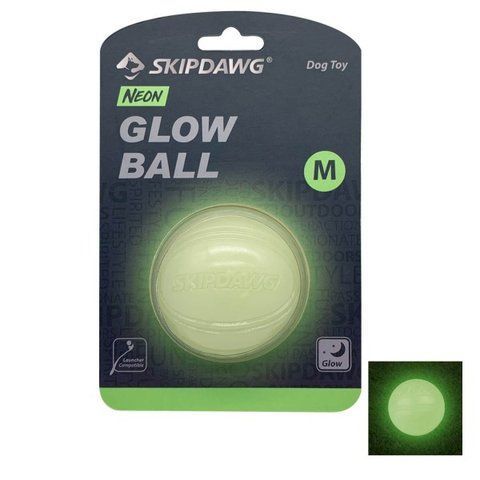 Іграшка для Собак Skipdawg Glow Ball Світлонакопичувальний М'яч для Собак 7 см 3019 6729 фото
