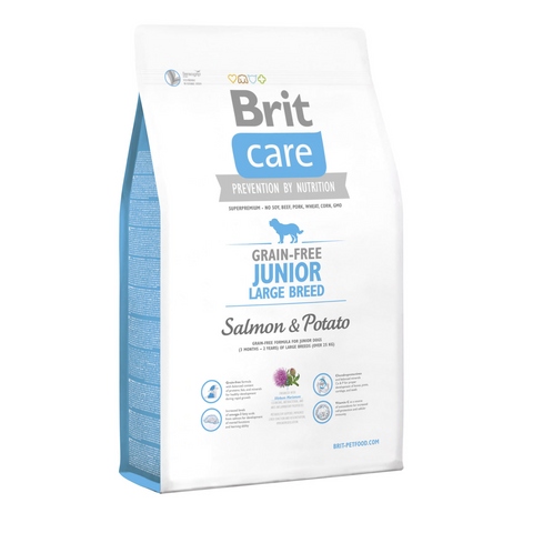 Корм Brit Care Grain Free Junior Large Breed Salmon & Potato 3 кг 6288 фото