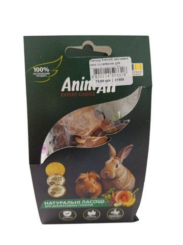 Ласощі AnimAll овочевий мікс із селерою для гризунів, сушені, 50 г 21&nbsp;405 фото
