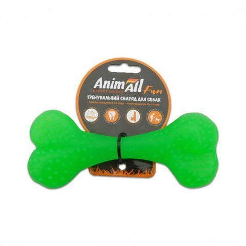 AnimAll Іграшка для собак Fun кістка, 15 см зелена 110 588 5318 фото