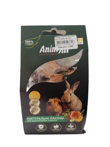 Ласощі AnimAll сушена морква для гризунів, натуральні, 50 г 21&nbsp;403 фото