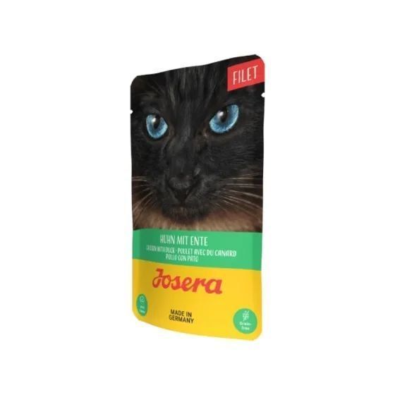 Вологий корм Йозера філе КУРКА З КАЧКОЮ  д/котів 70г 18004 фото