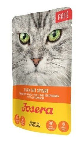 Вологий корм Йозера паштет КУРКА ЗІ ШПИНАТОМ д/котів 85г 18011 фото