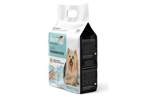 Пелюшки AnimAll Puppy Training Pads для собак і цуценят, 60 х 60 см, 10 шт 3469 фото