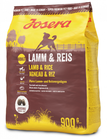 Сухий корм для собак JOSERA Lamm & Reis з ягнятиною та рисом 900 г 6358 фото