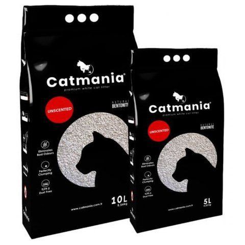 Наповнювач бетонітовий CATMANIA натуральний , 5л 3357 фото