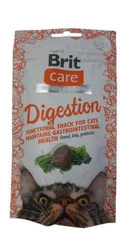 Ласощі для котів Brit Care Cat Snack Digestion з тунцем, фенхелем та ламінарією 50 г 18597 фото