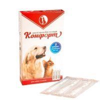 Краплі Комфорт п/бліх та кліщів до 10кг 1шт 10384 фото