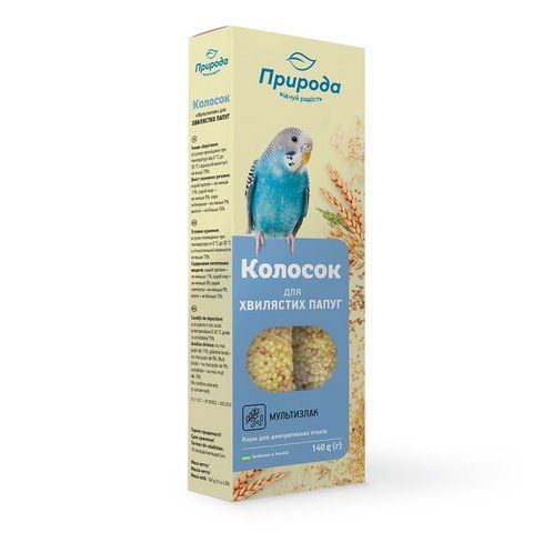 Ласощі для хвидястих папуг "Колосок Мультизлак" 140г 6937 фото