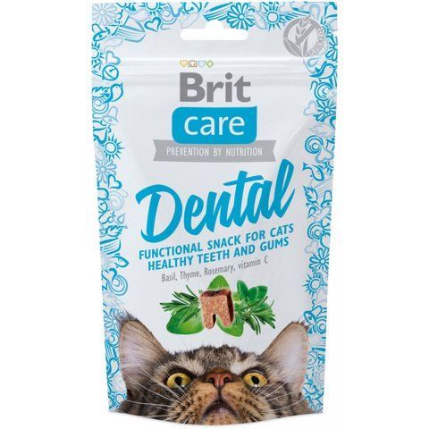 Ласощі для котів Brit Care Dental з індичкою 50г 12601 фото