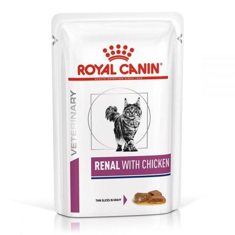 Вологий корм для котів, при захворюваннях нирок Royal Canin Renal 85 г (курка) 6434 фото