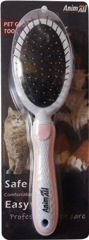 Гребінець-щітка 2 в 1 AnimAll Groom, рожевий MG9707 5582 фото