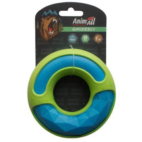 Іграшка AnimAll GrizZzly подвійне кільце 12х12х3.5 см Blue/green 149163 00000011169 фото