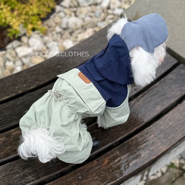 Дощовик CheePet оливково-ссиній S1 18829 фото