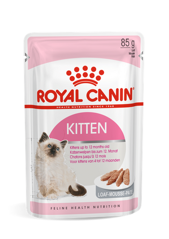 Вологий корм для кошенят в паштеті (до 12 місяців) Royal Canin Kitten Loaf 85g 5996 фото
