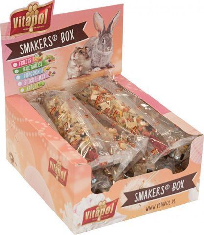 Smakers box Vitapol палички для гризунів фрукти+горіх 3135 11011 фото