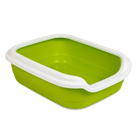 Туалет для кота Comfort L "Природа" 49х39х15, лайм 3504 фото