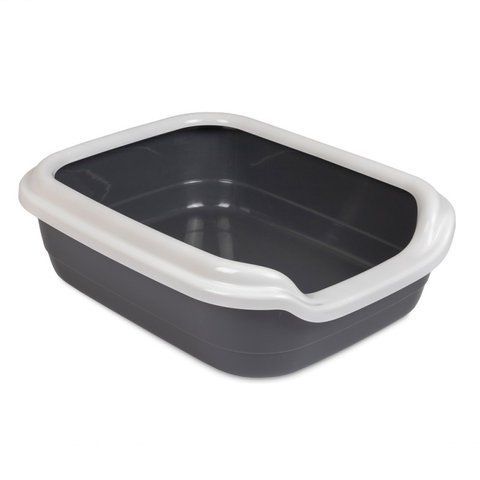 Туалет для кота Comfort L "Природа" 49х39х15, сірий PR241698 фото