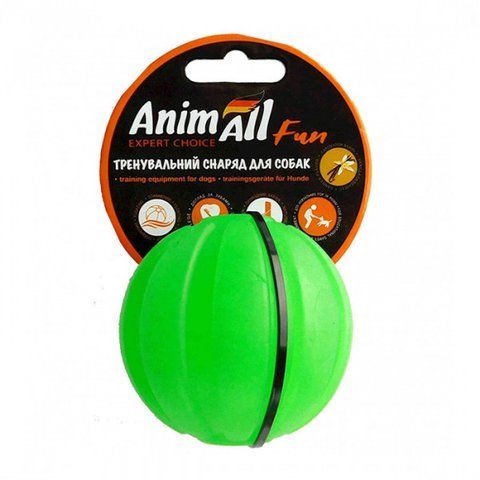 AnimAll Іграшка Fun тренувальний м'яч для собак, 7 см зелений 130 207 5346 фото