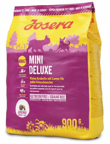 Сухий корм беззерновий з м'ясом ягняти для собак Josera Mini Deluxe 900 г 6352 фото